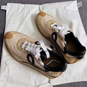 Loewe Cream and Black Women's Sneakers